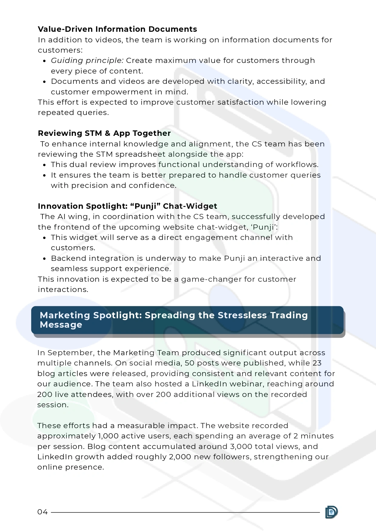 Newsletter October